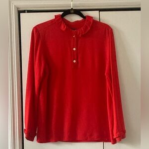 NWOT - A.P.C. Scarlet Red Agathe Blouse